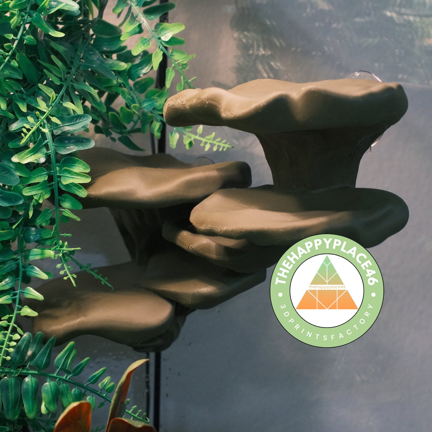 Corner Mushroom Ledge Two-Piece Perch Set