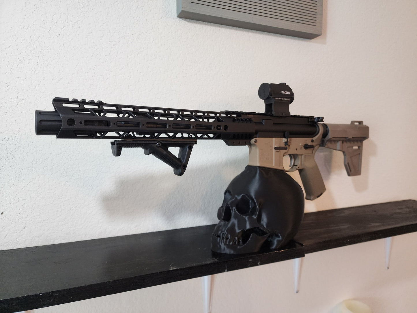 AR15 Skull Display Stand