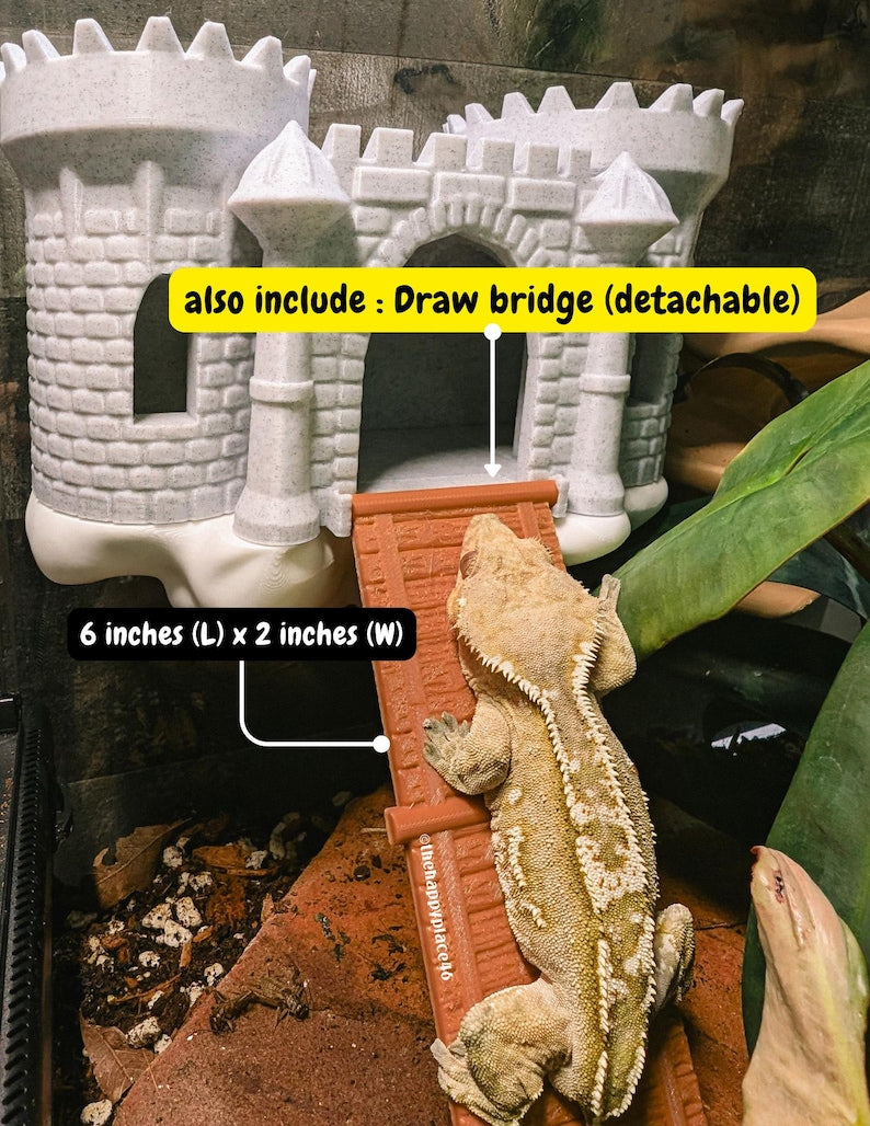 Floating Castle on a Cloud Hide and Ledge with optional drawbridge