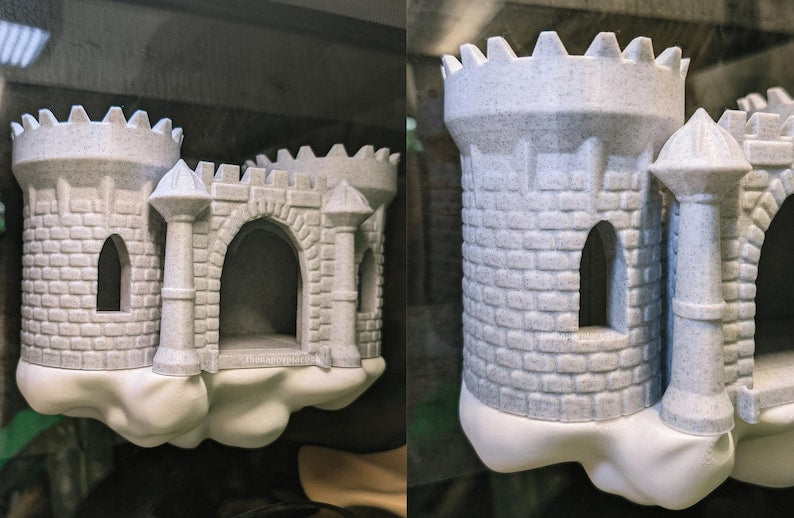 Floating Castle on a Cloud Hide and Ledge with optional drawbridge