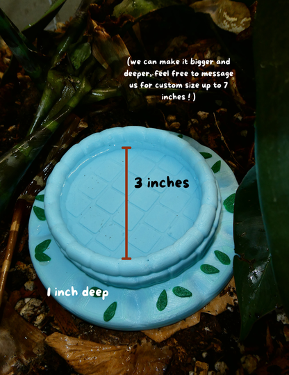 Reptile and Frog Cute Waterbowl / Insect Feeder