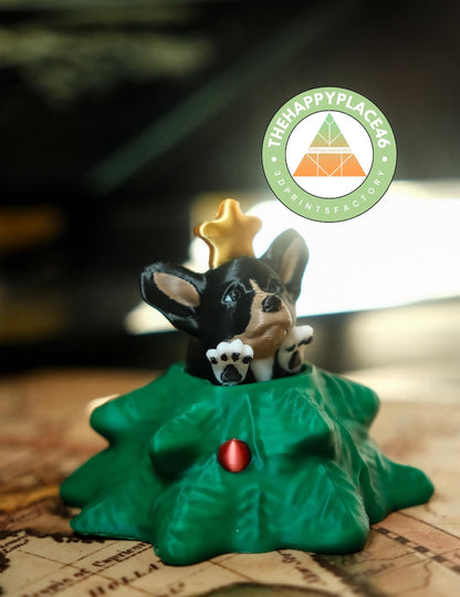 Corgi Christmas Tree Clicker Fidget