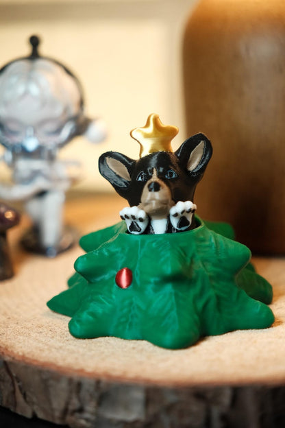 Corgi Christmas Tree Clicker Fidget