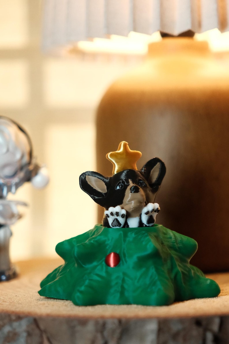 Corgi Christmas Tree Clicker Fidget