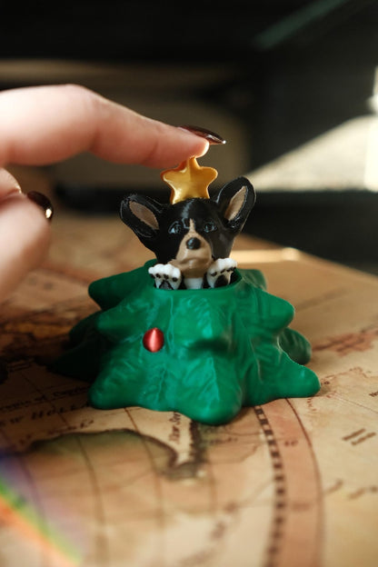 Corgi Christmas Tree Clicker Fidget
